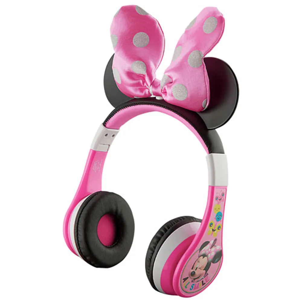 KIDdesigns Minnie Mouse Over-Ear Bluetooth Kids Headphones - Multi