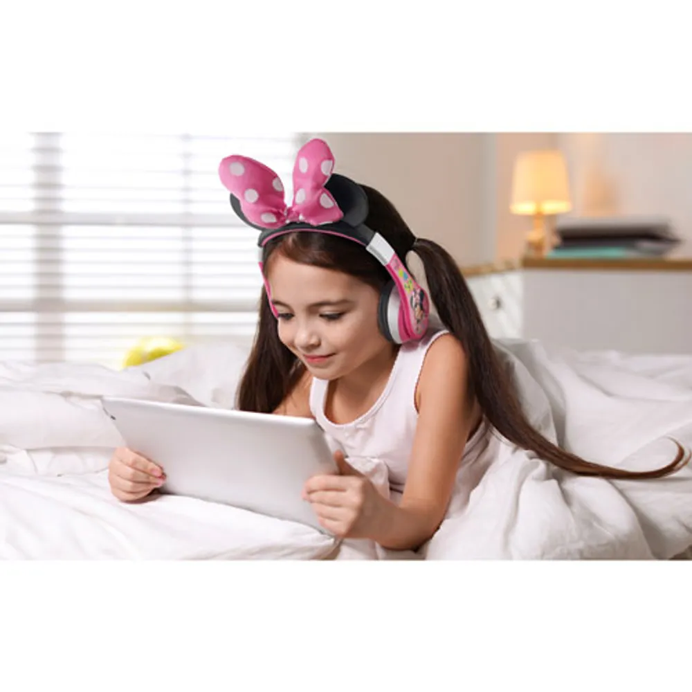 KIDdesigns Minnie Mouse Over-Ear Bluetooth Kids Headphones - Multi