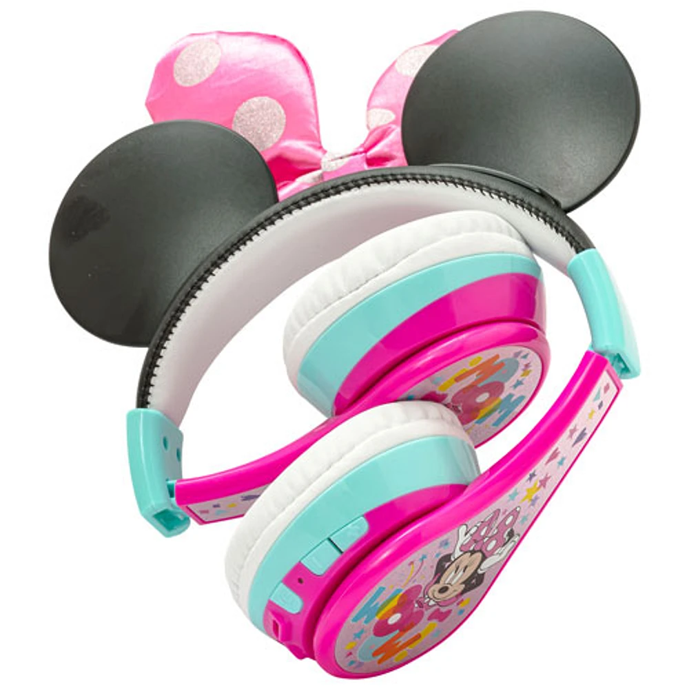 KIDdesigns Minnie Mouse Over-Ear Bluetooth Kids Headphones - Multi