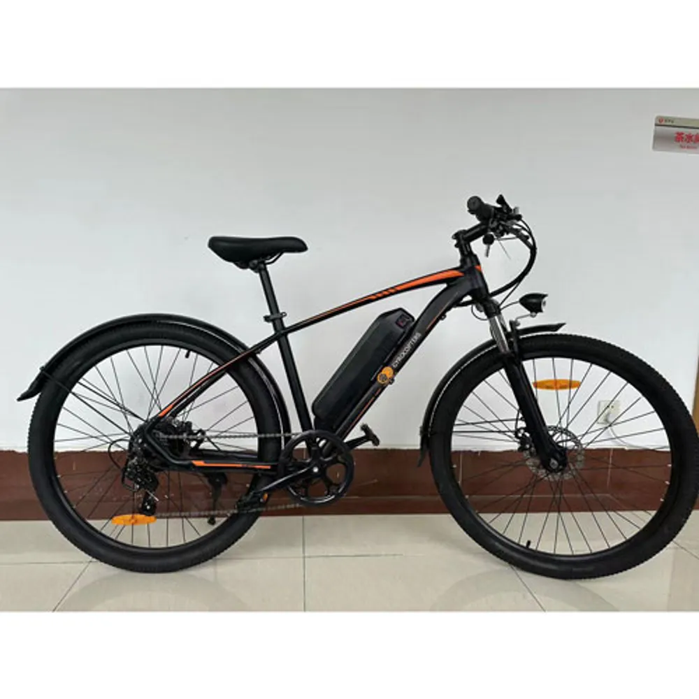 Gyrocopters Brio 350W Electric Mountain Bike with up to 60km Battery Range - Black - Only at Best Buy