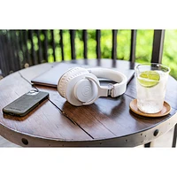 Casque de contrôle Bluetooth à isolation sonore ATH-M20xBT d'Audio Technica - Blanc