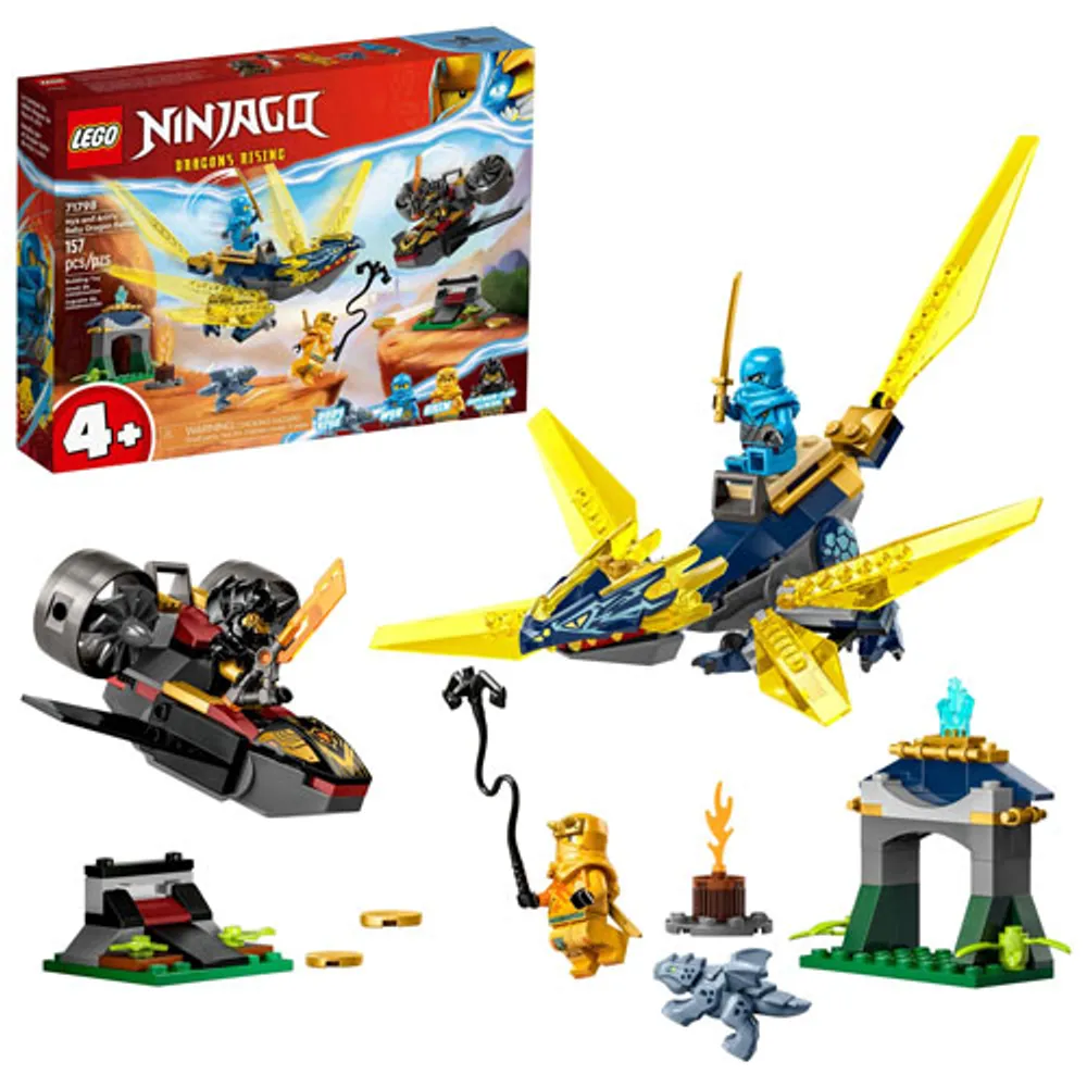 LEGO Ninjago Dragons Rising: Nya and Arin’s Baby Dragon Battle - 157 Pieces (71798)