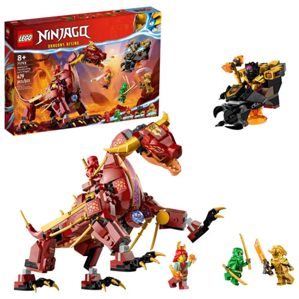 LEGO Ninjago Dragons Rising : Heatwave Transforming Lava Dragon - 479 Pieces (71793)