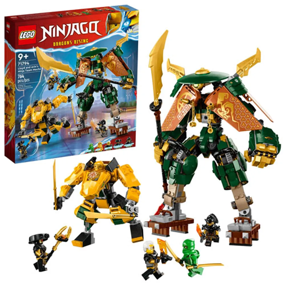 LEGO Ninjago Dragons Rising: Lloyd and Arin’s Ninja Team Mechs - 764 Pieces (71794)