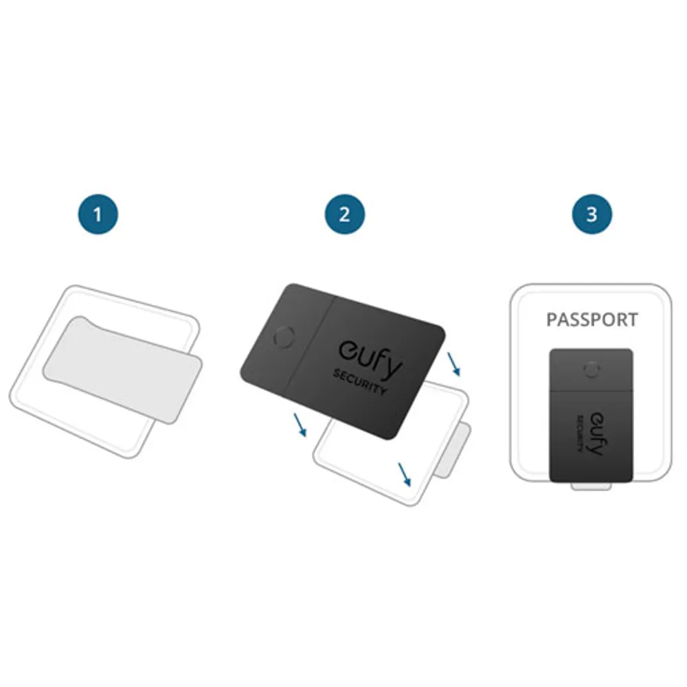 eufy Smarttrack Link Bluetooth Tracker Card - 1 Pack - Black