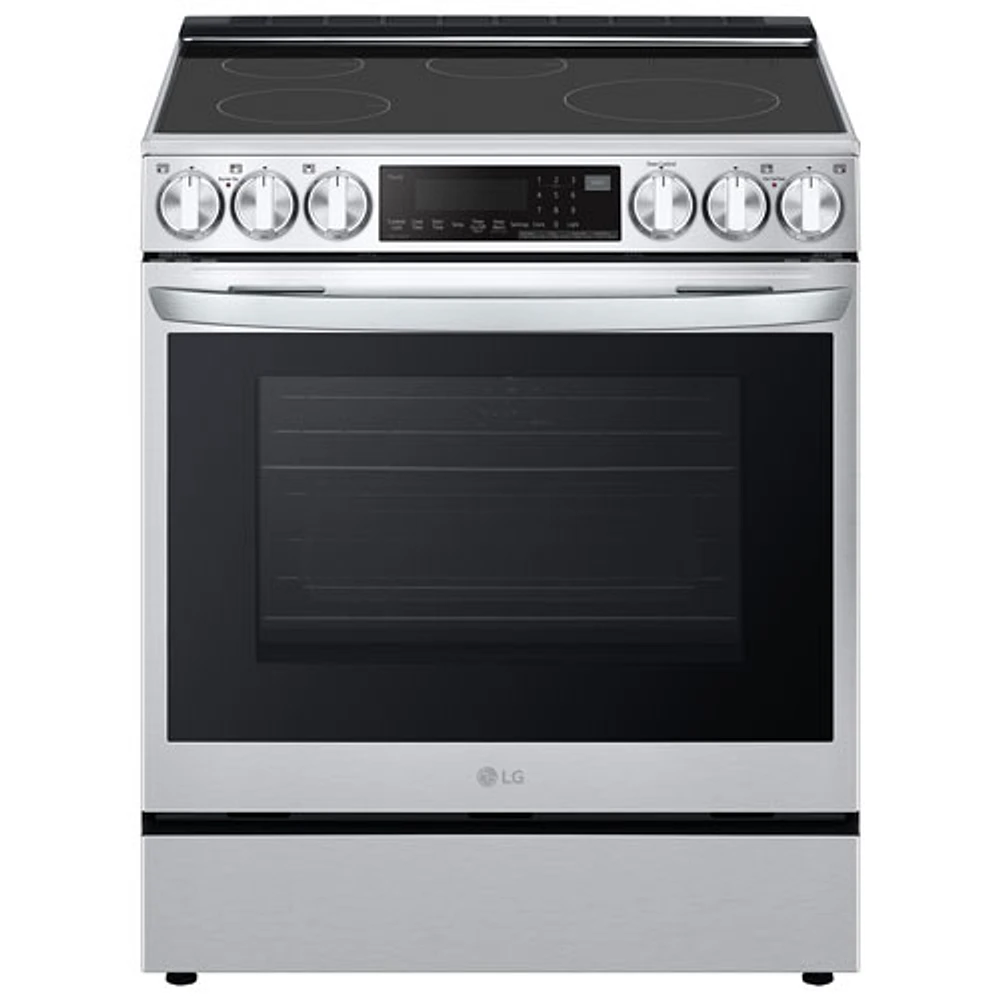 LG 30" 6.3 Cu. Ft. True Convection 5-Element Slide-In Induction Air Fry Range (LSIL6336F) - Stainless Steel