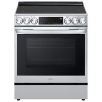 LG 30" 6.3 Cu. Ft. True Convection 5-Element Slide-In Induction Air Fry Range (LSIL6336F) - Stainless Steel