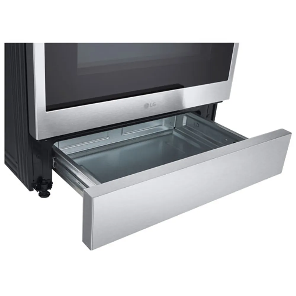 LG 30" 6.3 Cu. Ft. True Convection 5-Element Slide-In Induction Air Fry Range (LSIL6336F) - Stainless Steel