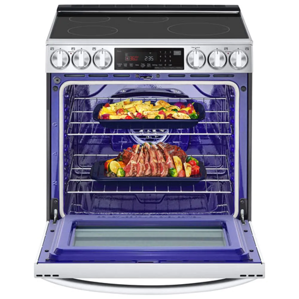 LG 30" 6.3 Cu. Ft. True Convection 5-Element Slide-In Induction Air Fry Range (LSIL6336F) - Stainless Steel