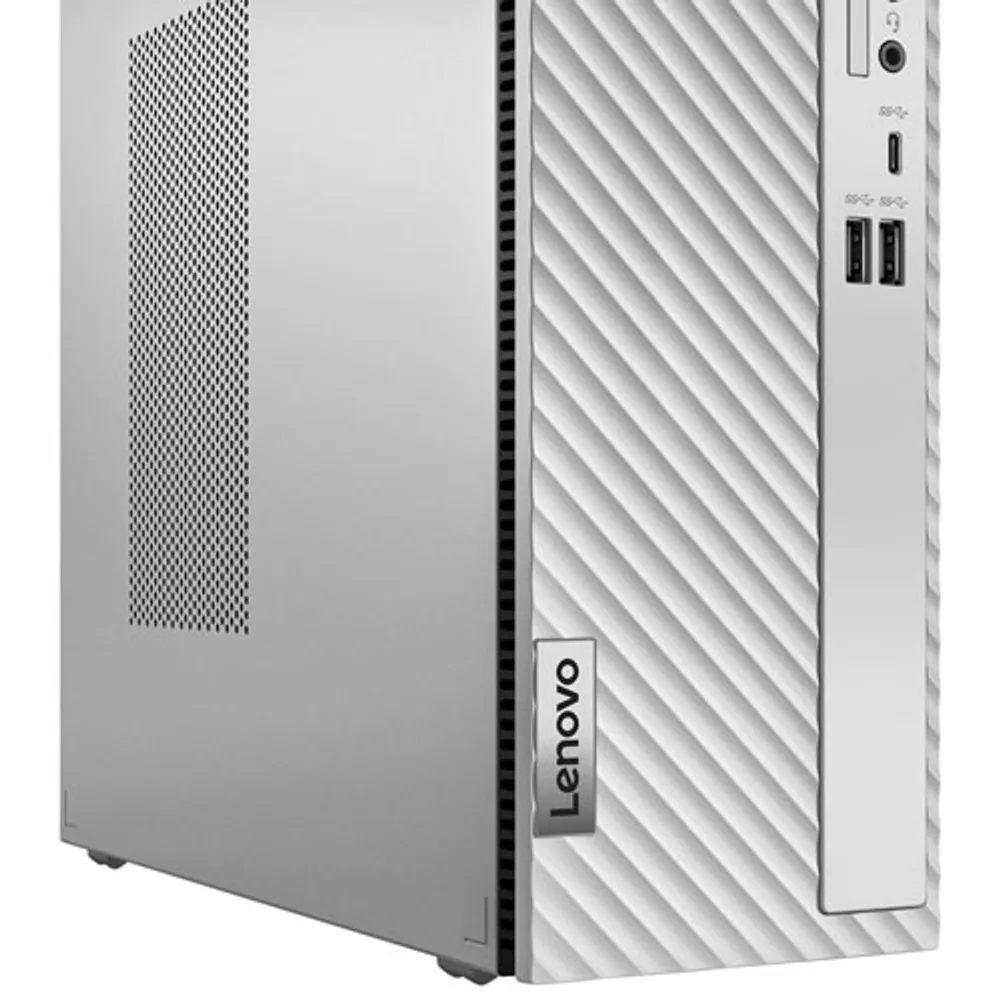 Lenovo IdeaCentre 3i Desktop PC - Cloud Grey (Intel Pentium Gold G7400/512GB SSD/8GB RAM/Win 11)