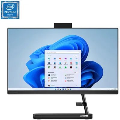 Lenovo IdeaCentre 3i All-In-One Desktop PC - Black (Intel Pentium 8505/256GB SSD/8GB RAM/Win 11)