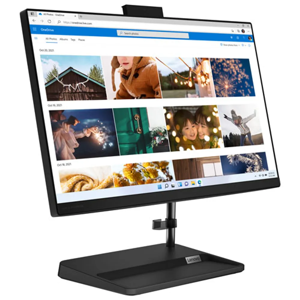 Lenovo IdeaCentre 3i All-In-One Desktop PC - Black (Intel Pentium 8505/256GB SSD/8GB RAM/Win 11)