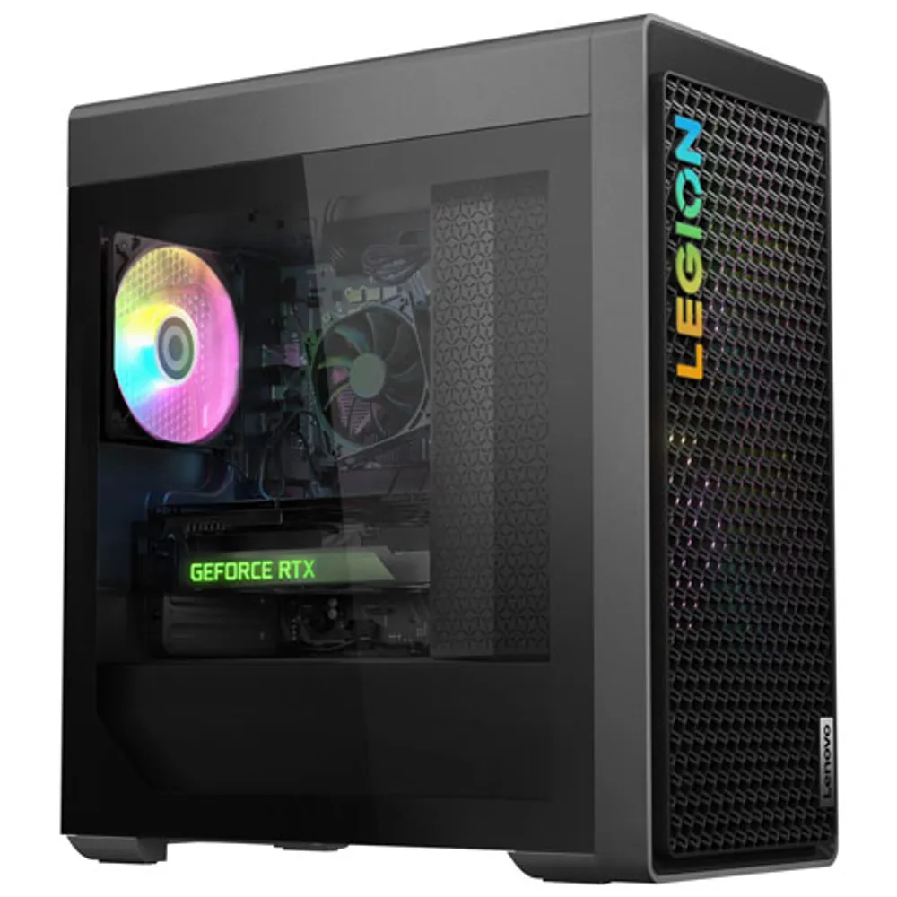 Lenovo Legion Tower 5 Gaming PC - Storm Grey (AMD Ryzen 5 7600/512GB SSD/16GB RAM/RTX 3060 LHR/Win 11)