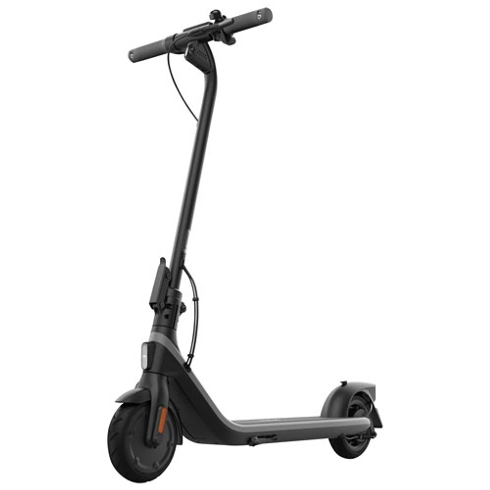 Trottinette électrique pour adolescents Ninebot KickScooter E2 de Segway (moteur 450 W/portée 25 km/vitesse maximale 20 km/h) - Gris foncé