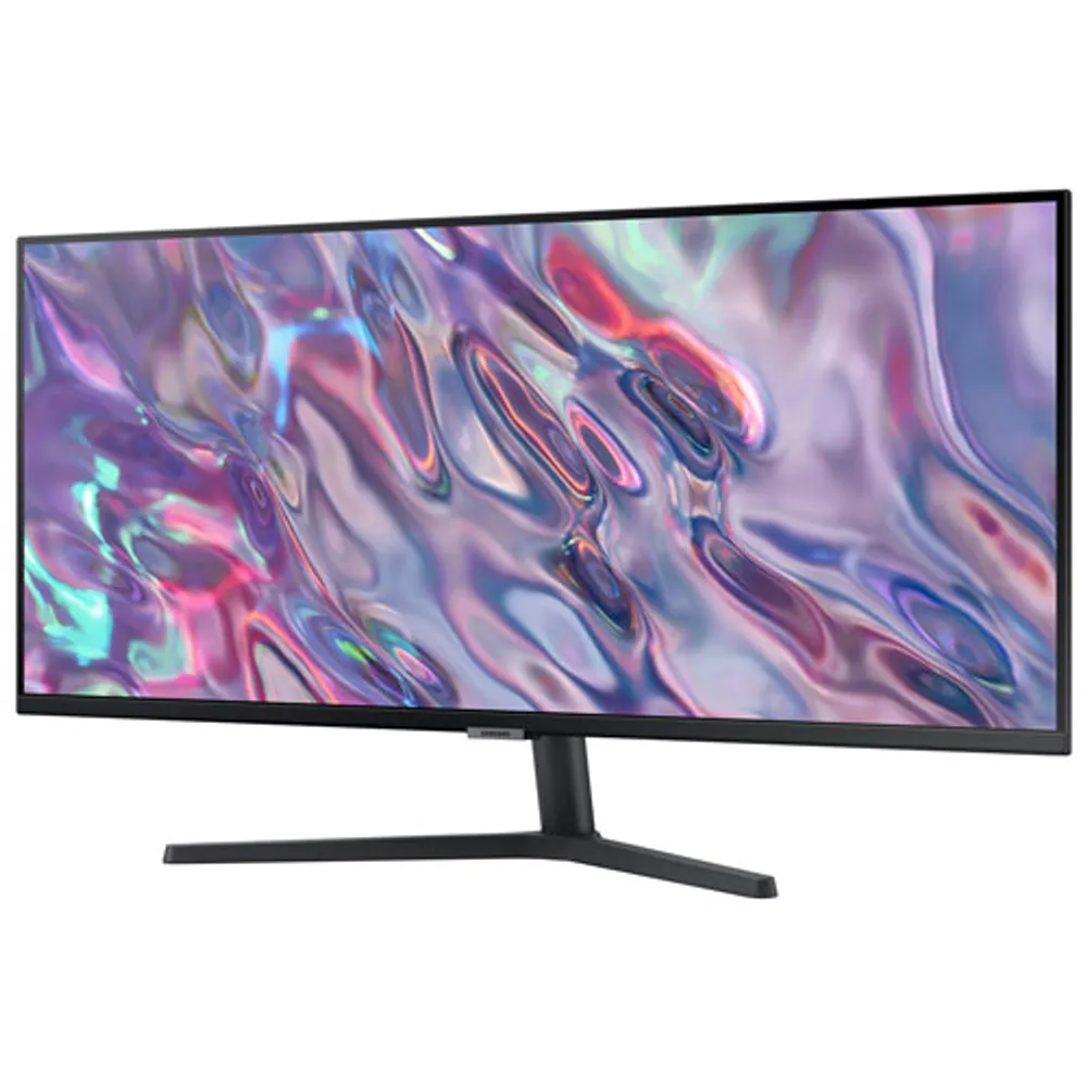 Moniteur FreeSync 34 po DEL VA WQHD 100 Hz de Samsung avec temps de réponse de 5 ms gris à gris (LS34C50DGANXZA) - Noir