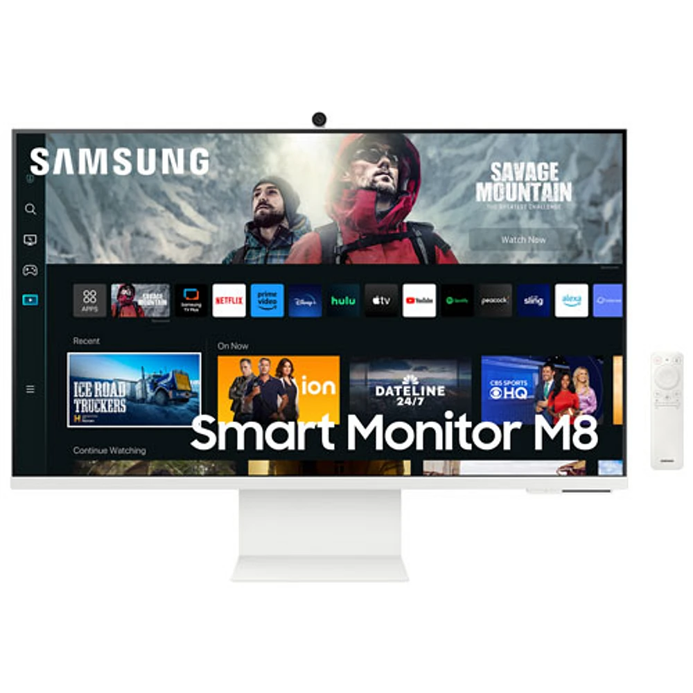 Samsung 32" 4K Ultra HD 60Hz 4ms GTG VA LED Smart Monitor (LS32CM801UNXZA) - White