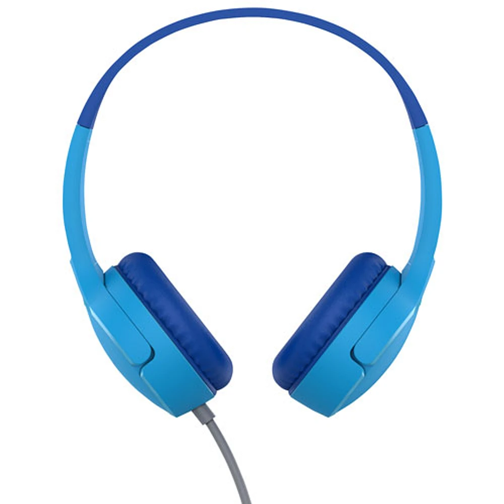 Belkin SoundForm Mini On-Ear Wired Kids Headphones - Blue