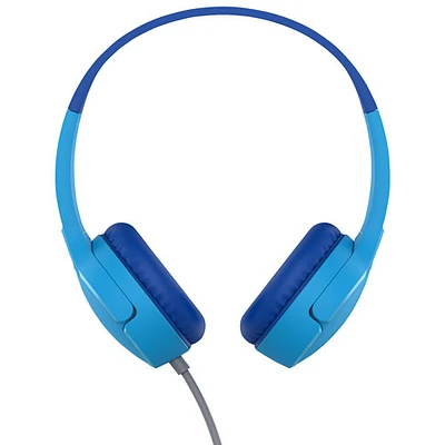 Belkin SoundForm Mini On-Ear Wired Kids Headphones - Blue