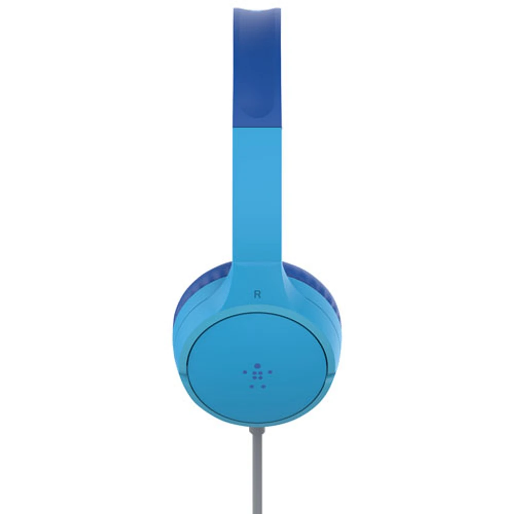 Belkin SoundForm Mini On-Ear Wired Kids Headphones - Blue