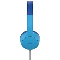 Belkin SoundForm Mini On-Ear Wired Kids Headphones - Blue