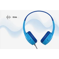 Belkin SoundForm Mini On-Ear Wired Kids Headphones - Blue