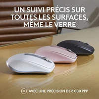 Souris sans fil Darkfield compacte MX Anywhere 3S de Logitech - Gris pâle