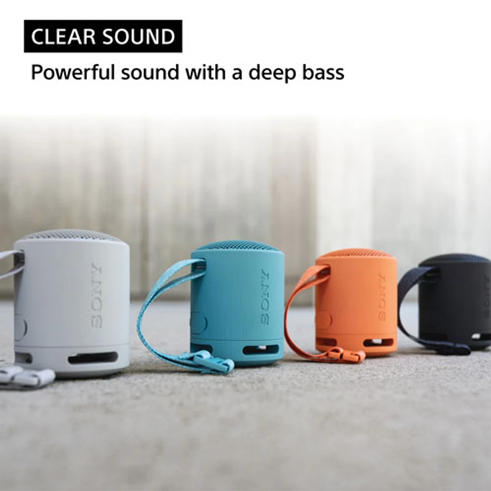 Sony SRS-XB100 Waterproof Bluetooth Wireless Speaker - Light Grey