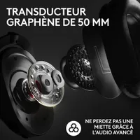 Casque de jeu sans fil G PRO X 2 LIGHTSPEED de Logitech - Noir