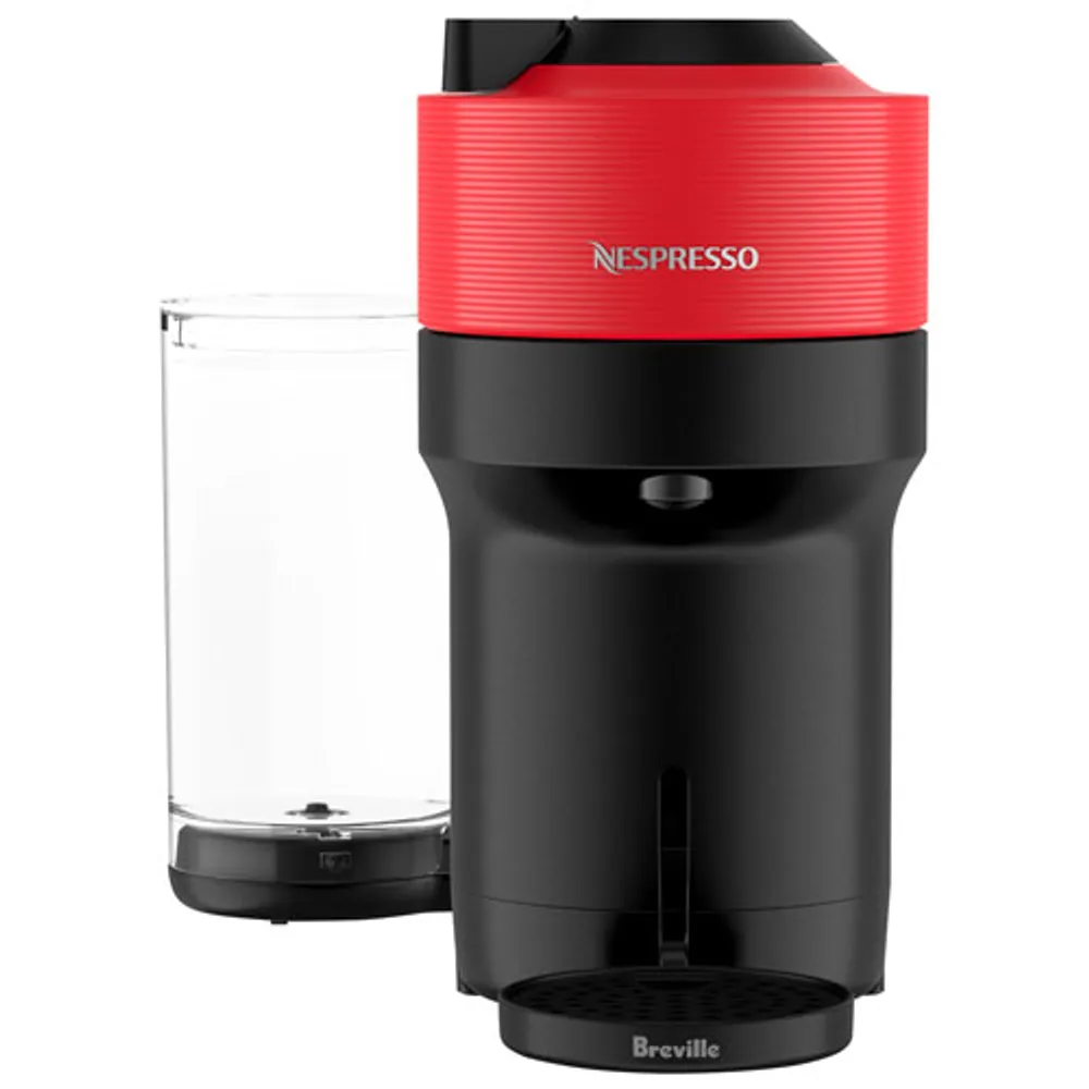 Nespresso Vertuo Pop+ Coffee Pod Machine by Breville with Aeroccino - Spicy Red