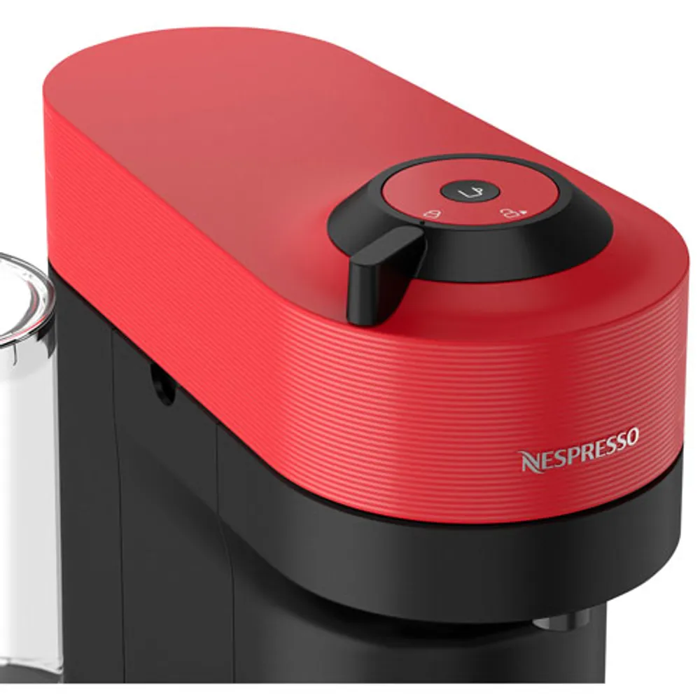 Machine à café à capsules Nespresso Vertuo Pop+ par Breville - Rouge piment