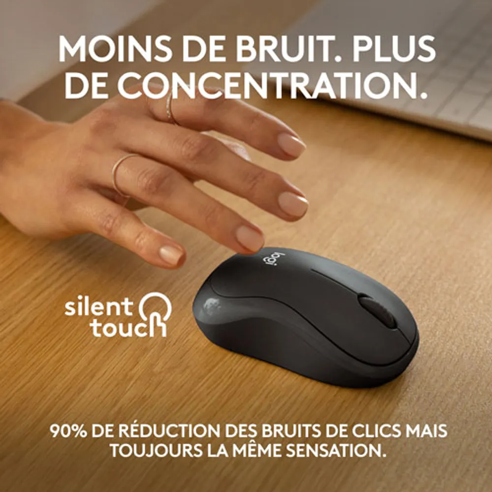 Souris optique Bluetooth de 1000 ppp M240 Silent de Logitech - Noir - Exclusivité Best Buy