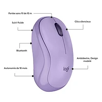 Logitech M240 Silent 1000 DPI Bluetooth Optical Mouse - Lavender - Only at Best Buy