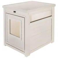 Meuble à litière de New Age Pet - Blanc antique