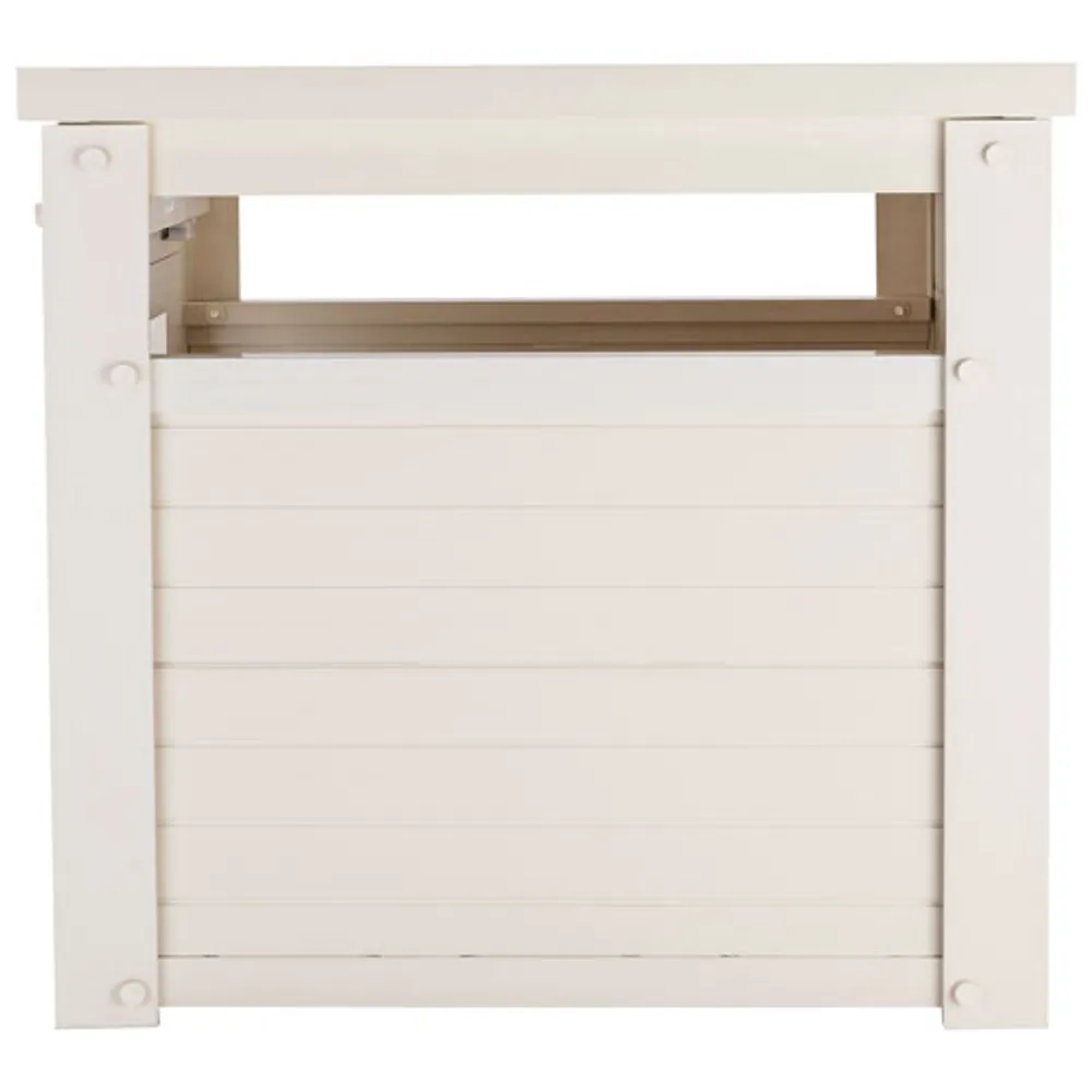 Meuble à litière de New Age Pet - Blanc antique