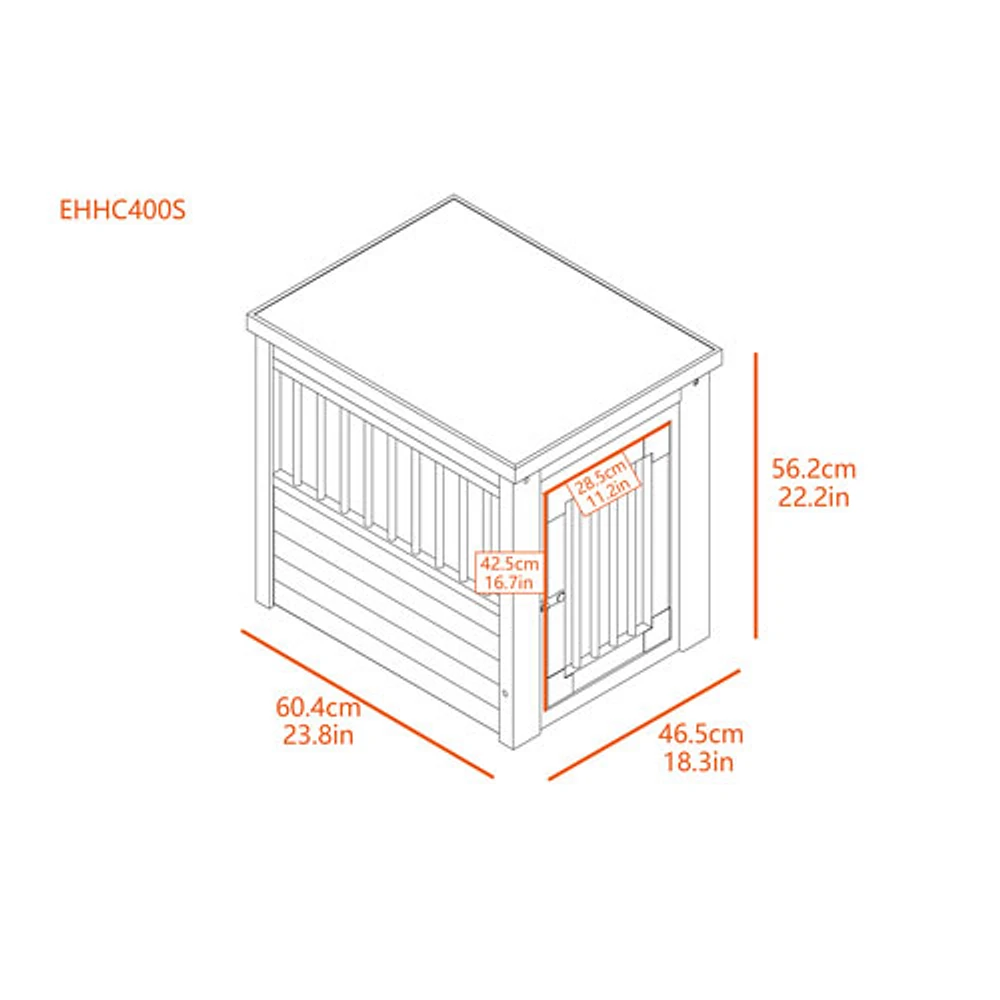 New Age Pet InnPlace Pet Crate & End Table - Small - Espresso