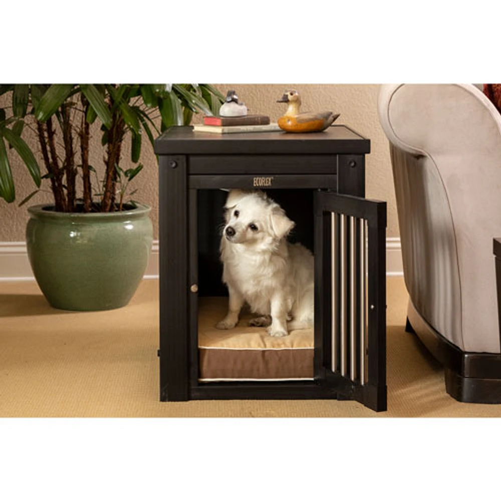 New Age Pet InnPlace Pet Crate & End Table - Small - Espresso