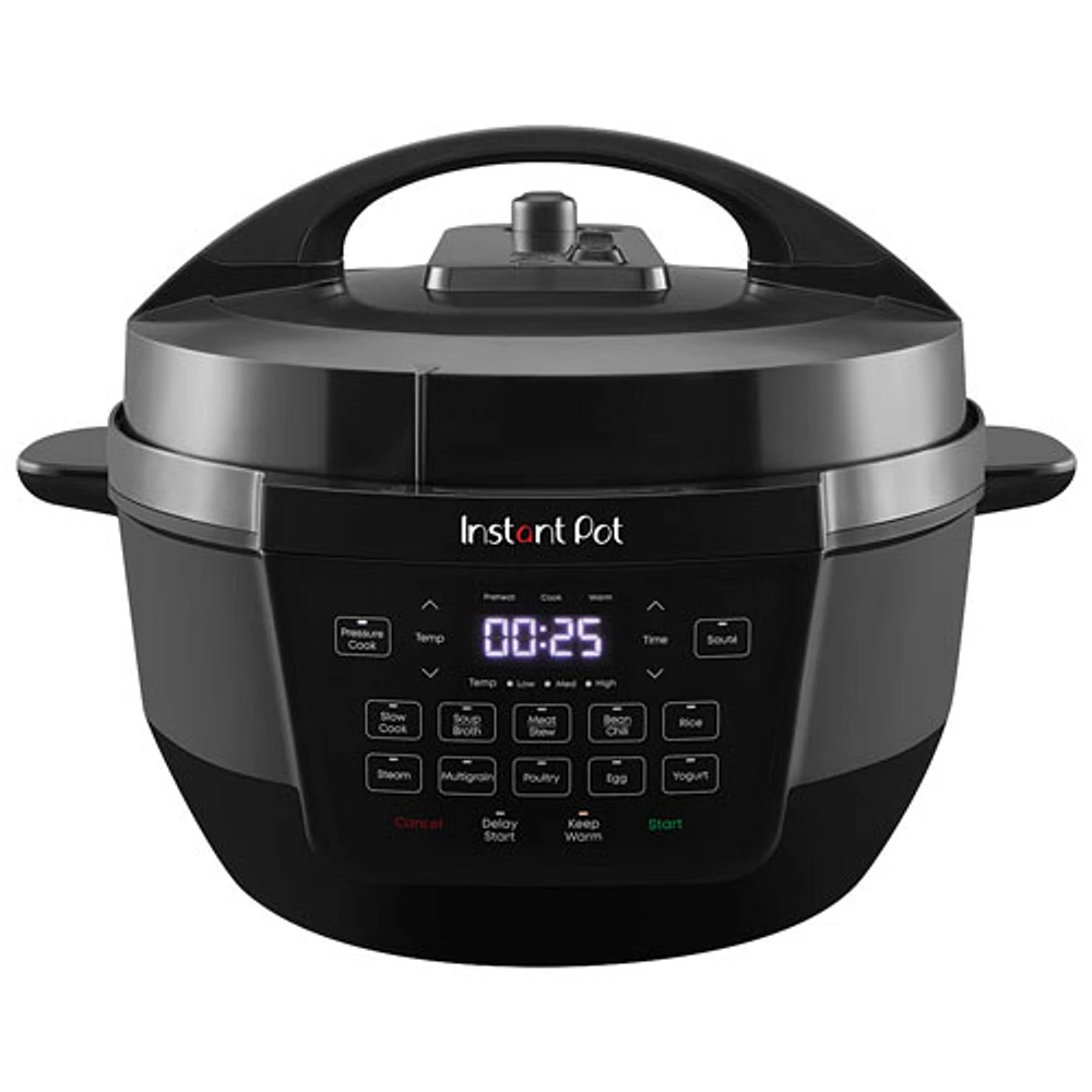 Instant Pot 7-in-1 Duo Wide Base Electric Pressure Cooker - 7.5 Qt - Black