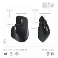 MX Keys S Bluetooth Combo - MX Keys S Keyboard, MX Master 3S Mouse, MX Palm Rest