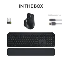 MX Keys S Bluetooth Combo - MX Keys S Keyboard, MX Master 3S Mouse, MX Palm Rest