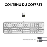 Clavier sans fil rétroéclairé à touches programmables MX Keys S de Logitech