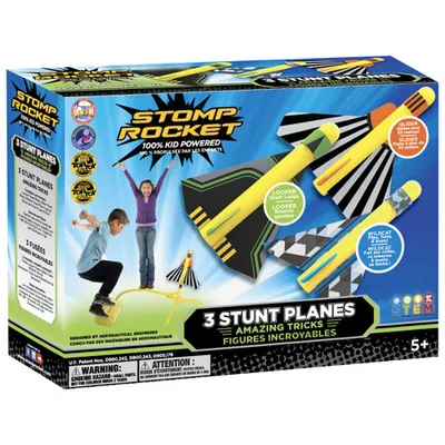 Stomp Rocket Stunt Planes - 3 Pack