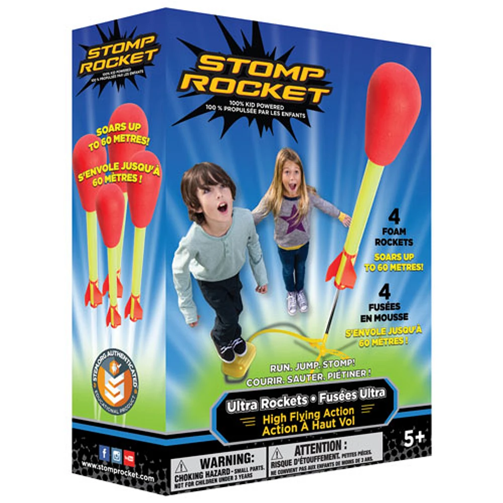 Stomp Rocket Ultra Rockets - 4 Pack