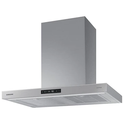 Samsung Bespoke 30" Wall Mount Range Hood (NK30CB700WCGAA) - Grey Glass