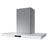 Samsung Bespoke 36" Wall Mount Range Hood (NK36CB700WCGAA) - Grey Glass