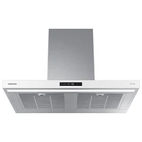 Samsung Bespoke 36" Wall Mount Range Hood (NK36CB700WCGAA) - Grey Glass