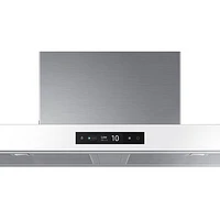 Samsung Bespoke 36" Wall Mount Range Hood (NK36CB700WCGAA) - Grey Glass