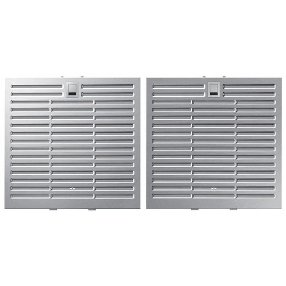 Samsung Bespoke 36" Wall Mount Range Hood (NK36CB700WCGAA) - Grey Glass