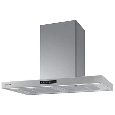 Samsung Bespoke 35" Wall Mount Range Hood (NK36CB700W12AA) - White Glass