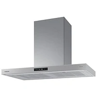 Hotte murale de 35 po Bespoke de Samsung (NK36CB700W12AA) - Verre blanc