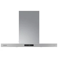 Hotte murale de 35 po Bespoke de Samsung (NK36CB700W12AA) - Verre blanc